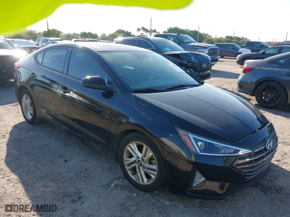 2019 Hyundai Elantra SEL with VIN 5NPD84LF1KH414055, listed as a IAAI auction lot 41705271 with 16,879 mi miles. Bid and sale history available at carsss.com. Image 1.