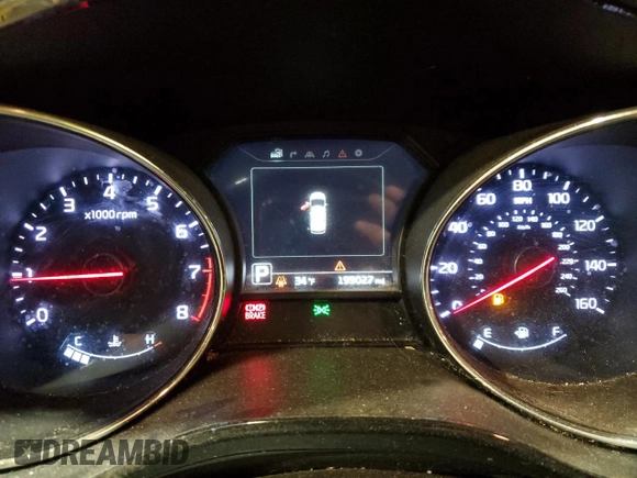 2016 Kia Sedona SX-L with VIN KNDME5C18G6142673, listed as a Copart auction lot 88815615 with 199,027 mi miles and Salvage Title. Bid and sale history available at carsss.com. Image 9.