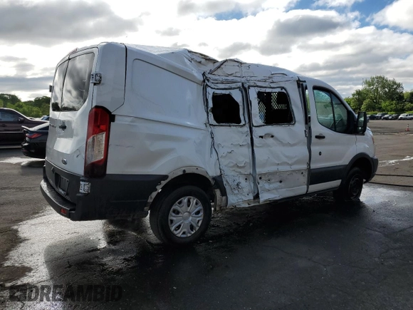 2018 Ford Transit with VIN 1FTYR1ZM1JKA58709, listed as a Copart auction lot 57285645 with 222,673 mi miles and Salvage title. Bid and sale history available at DreamBid. Image 3.