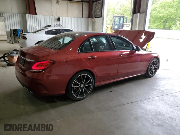2019 Mercedes-Benz C 300 z VIN 55SWF8DB6KU283459, wystawiony jako Copart lot #50158515 z przebiegiem 73 245 mil mil oraz Szkoda całkowita • Salvage title. Historia ofert i sprzedaży dostępna na DreamBid. Obrazek 3.