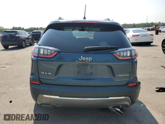 2019 Jeep Cherokee Limited with VIN 1C4PJMDX6KD413093, listed as a Copart auction lot 62655025 with 50,883 mi miles and Salvage title. Bid and sale history available at DreamBid. Image 6.