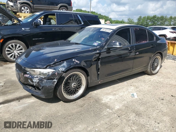 2015 BMW 3 Series 328i xDrive with VIN WBA3B5C59FP653564, listed as a Copart auction lot 64702115 with 92,821 mi miles and Salvage title. Bid and sale history available at DreamBid. Image 1.