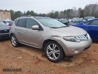 2009 Nissan Murano LE with VIN JN8AZ18WX9W137860, listed as a IAAI auction lot 41761735 with 148,570 mi miles. Bid and sale history available at carsss.com. Image 1.