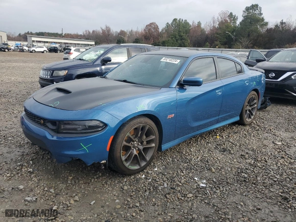 2020 Dodge Charger Scat Pack Widebody with VIN 2C3CDXGJ1LH228389, listed as a Copart auction lot 83210224 with 48,072 mi miles and Salvage Title. Bid and sale history available at carsss.com. Image 1.