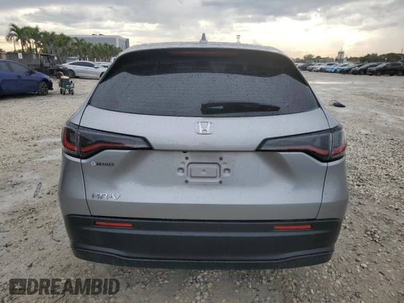 2024 Honda HR-V LX with VIN 3CZRZ1H37RM723320, listed as a Copart auction lot 50589855 with 25,219 mi miles and Salvage Title. Bid and sale history available at DreamBid. Image 6.
