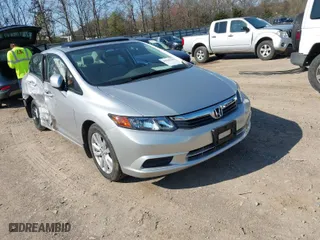 2012 Honda Civic Sdn EX with VIN 19XFB2F82CE107169, listed as a IAAI auction lot 41840526 with 76,336 mi miles. Bid and sale history available at carsss.com. Image 1.