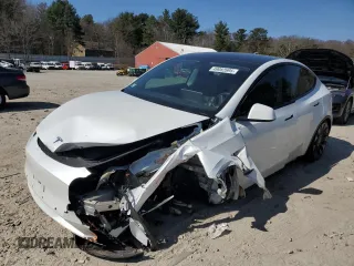 2021 Tesla Model Y Performance with VIN 5YJYGDEF9MF268006, listed as a Copart auction lot 49082695 with 69,743 mi miles and Salvage Title. Bid and sale history available at DreamBid. Image 1.