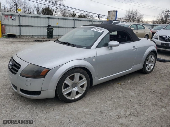 2005 Audi TT with VIN TRUTC28N551003385, listed as a Copart auction lot 47131125 with 102,278 mi miles and Salvage Title. Bid and sale history available at carsss.com. Image 1.