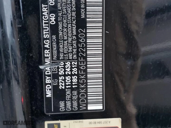 2014 Mercedes-Benz E-Class E 350 with VIN WDDKK5KF6EF225602, listed as a Copart auction lot 43385275 with 299,094 mi miles and Salvage Title. Bid and sale history available at carsss.com. Image 12.