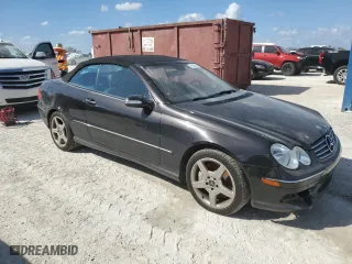 2005 Mercedes-Benz CLK-Class 5.0L with VIN WDBTK75G65T049195, listed as a Copart auction lot 75549294 with 0 mi miles and Salvage Title. Bid and sale history available at carsss.com. Image 4.