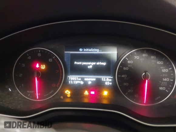 2017 Audi A4 Premium with VIN WAUGNAF40HN007638, listed as a IAAI auction lot 41069009 with 79,951 mi miles. Bid and sale history available at carsss.com. Image 7.
