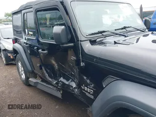2018 Jeep Wrangler Unlimited Sport S with VIN 1C4HJXDG3JW150232, listed as a IAAI auction lot 42379385 with 60,679 mi miles and . Bid and sale history available at DreamBid. Image 6.
