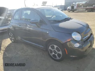 2015 FIAT 500e with VIN 3C3CFFGE8FT623205, listed as a Copart auction lot 87213534 with 55,132 mi miles and Salvage Title. Bid and sale history available at carsss.com. Image 4.