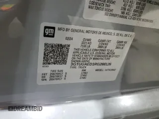 2024 GMC Sierra 1500 Pro with VIN 3GTUUAED1RG288126, listed as a Copart auction lot 45383865 with 10,250 mi miles and Salvage Title. Bid and sale history available at carsss.com. Image 12.