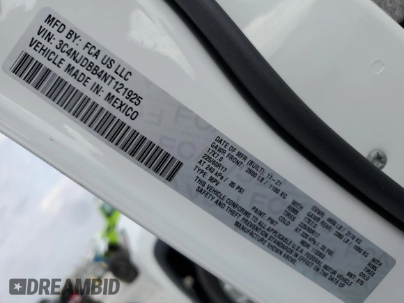 2022 Jeep Compass Latitude с VIN 3C4NJDBB4NT121925, выставлен на аукционе Copart как лот 48743545 с пробегом 46 995 миль миль и Списание • Salvage title. История ставок и продаж доступна на DreamBid. Изображение 14.