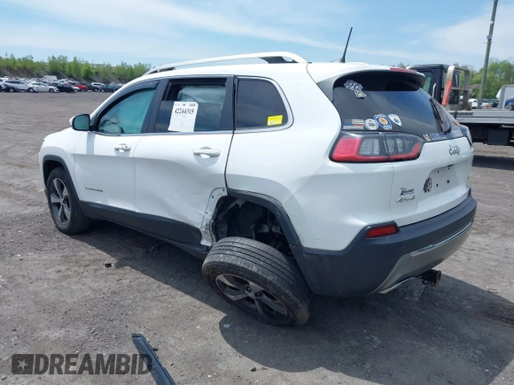 2019 Jeep Cherokee Limited z VIN 1C4PJMDX2KD239071, wystawiony jako IAAI lot #42244315 z przebiegiem 99 135 mil mil oraz . Historia ofert i sprzedaży dostępna na DreamBid. Obrazek 3.