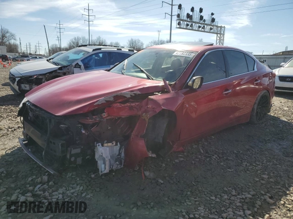 2017 Infiniti Q50 Red Sport 400 с VIN JN1FV7AP3HM850101, выставлен на аукционе Copart как лот 47192335 с пробегом Не указан миль и Списание • Salvage title. История ставок и продаж доступна на DreamBid. Изображение 1.