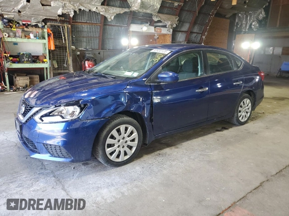 2017 Nissan Sentra S with VIN 3N1AB7APXHY208135, listed as a Copart auction lot 53930135 with 107,589 mi miles and Salvage Title. Bid and sale history available at carsss.com. Image 1.