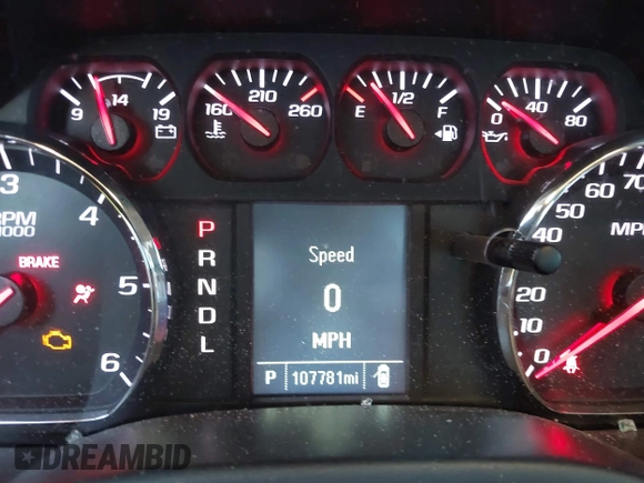 2018 Chevrolet Silverado 1500 Work Truck with VIN 3GCUKNEC8JG402700, listed as a IAAI auction lot 41015830 with 107,781 mi miles. Bid and sale history available at carsss.com. Image 15.