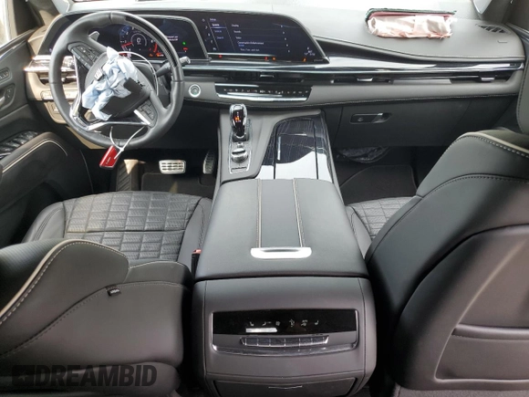 2024 Cadillac Escalade AWD V-Series with VIN 1GYS4HK92RR125835, listed as a Copart auction lot 60098455 with 10,416 mi miles and Salvage title. Bid and sale history available at DreamBid. Image 8.