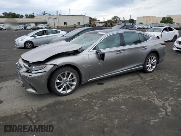 2018 Lexus LS 500 z VIN JTHB5LFF7J5000524, wystawiony jako Copart lot #76068154 z przebiegiem 64 029 mil mil oraz Szkoda całkowita • Salvage title. Historia ofert i sprzedaży dostępna na DreamBid. Obrazek 1.