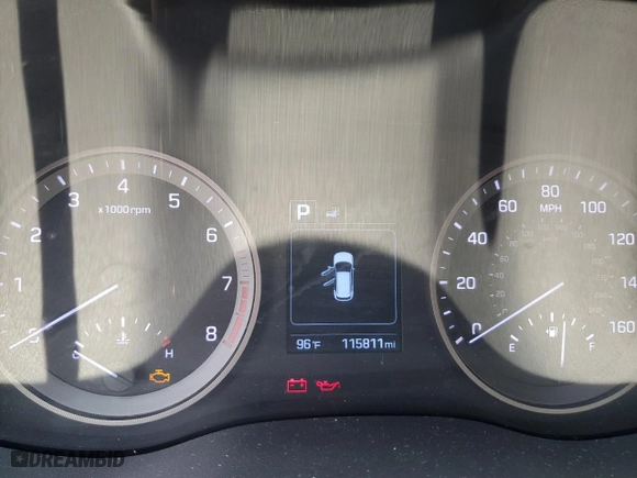 2016 Hyundai Tucson SE with VIN KM8J3CA46GU063519, listed as a Copart auction lot 46346505 with 115,811 mi miles and Salvage Title. Bid and sale history available at carsss.com. Image 9.