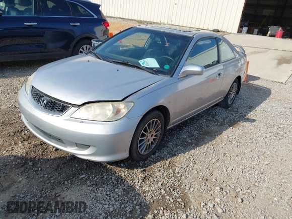 2005 Honda Civic Cpe EX with VIN 1HGEM22925L014751, listed as a IAAI auction lot 42122519 with 207,038 mi miles. Bid and sale history available at carsss.com. Image 2.