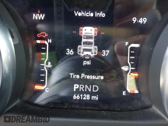 2018 Jeep Wrangler Unlimited Sahara with VIN 1C4HJXEN9JW303094, listed as a IAAI auction lot 41491564 with 66,128 mi miles and . Bid and sale history available at DreamBid. Image 15.