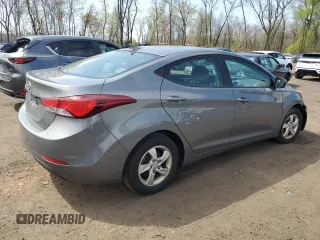 2014 Hyundai Elantra SE with VIN 5NPDH4AE9EH495336, listed as a Copart auction lot 54343835 with 156,603 mi miles and Salvage Title. Bid and sale history available at DreamBid. Image 3.