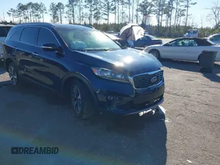 2019 Kia Sorento EX Sport V6 with VIN 5XYPH4A53KG550363, listed as a IAAI auction lot 41699256 with 75,681 mi miles. Bid and sale history available at carsss.com. Image 1.