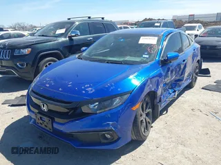 2021 Honda Civic Sedan Sport with VIN 19XFC2F85ME002091, listed as a IAAI auction lot 41810445 with 37,541 mi miles. Bid and sale history available at carsss.com. Image 18.