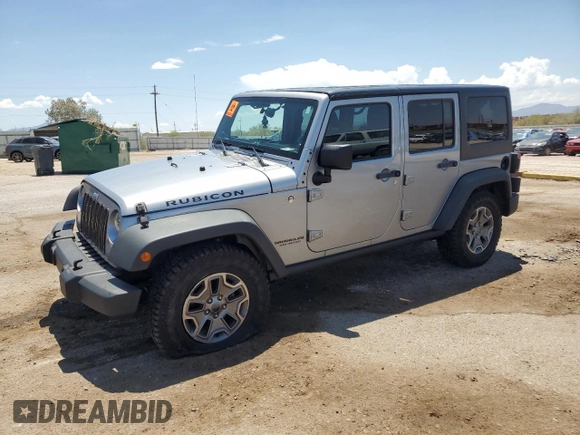 2014 Jeep Wrangler Unlimited Rubicon with VIN 1C4HJWFG1EL241014, listed as a Copart auction lot 63948655 with 165,650 mi miles and Salvage title. Bid and sale history available at DreamBid. Image 1.