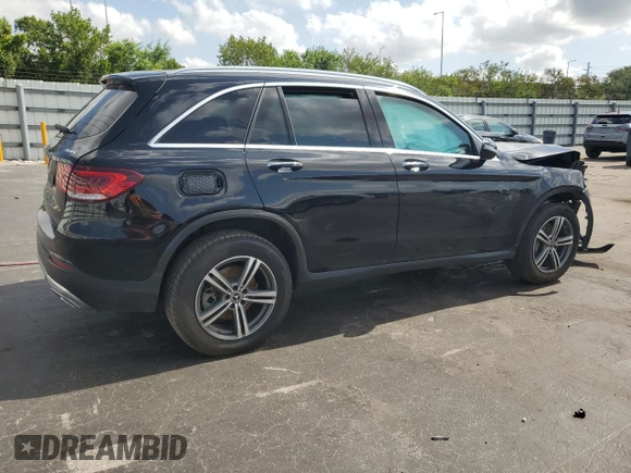 2021 Mercedes-Benz GLC 300 with VIN W1N0G8EB3MF884726, listed as a Copart auction lot 57429755 with 78,186 mi miles and Non repairable. Bid and sale history available at DreamBid. Image 3.