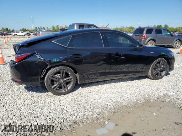 2023 Acura Integra w/A-Spec Package with VIN 19UDE4H35PA023580, listed as a Copart auction lot 74014034 with 23,062 mi miles and Salvage Title. Bid and sale history available at carsss.com. Image 3.