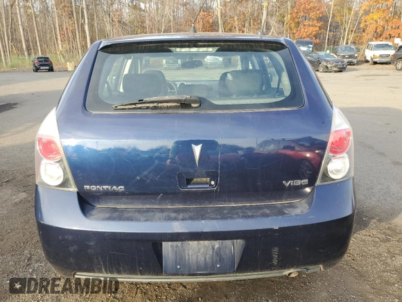 2009 Pontiac Vibe w/1SB with VIN 5Y2SP67089Z456771, listed as a Copart auction lot 78451704 with 187,575 mi miles and Clean Title. Bid and sale history available at carsss.com. Image 6.