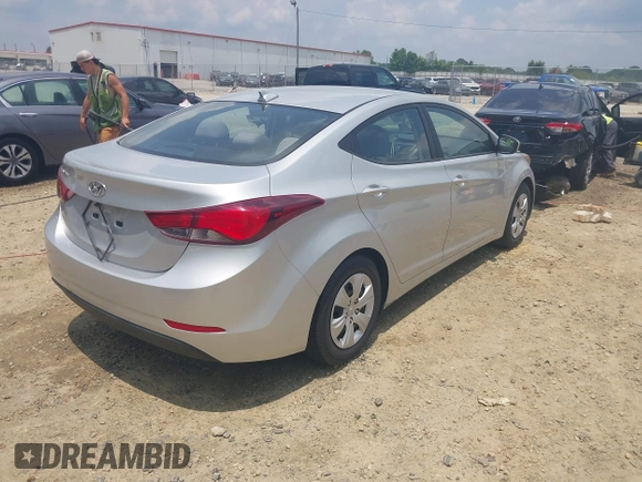 2016 Hyundai Elantra SE with VIN 5NPDH4AE5GH682981, listed as a IAAI auction lot 42413057 with 117,084 mi miles and . Bid and sale history available at DreamBid. Image 4.