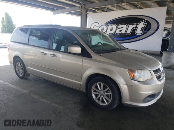 2014 Dodge Grand Caravan SXT with VIN 2C4RDGCG6ER427418, listed as a Copart auction lot 55841215 with 154,524 mi miles and Clean Title. Bid and sale history available at DreamBid. Image 4.