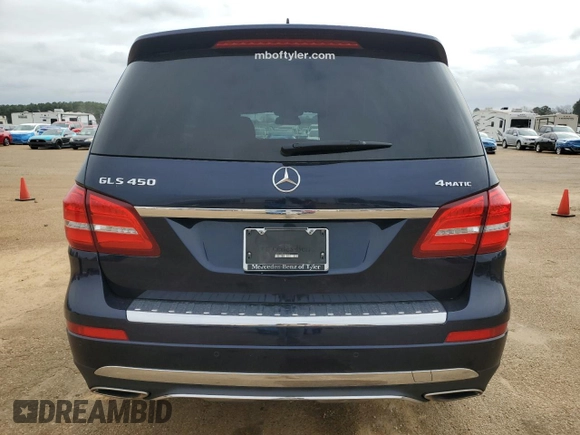 2017 Mercedes-Benz GLS 450 with VIN 4JGDF6EE6HA866956, listed as a Copart auction lot 47893135 with 86,817 mi miles and Salvage title. Bid and sale history available at DreamBid. Image 6.