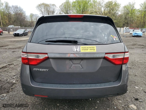 2012 Honda Odyssey EX-L with VIN 5FNRL5H62CB079729, listed as a Copart auction lot 52068685 with 181,468 mi miles and Salvage Title. Bid and sale history available at carsss.com. Image 6.