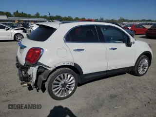 2016 FIAT 500X Lounge with VIN ZFBCFXDT2GP369018, listed as a Copart auction lot 53083195 with 33,226 mi miles and Salvage Title. Bid and sale history available at carsss.com. Image 3.