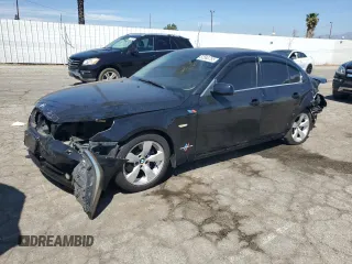 2006 BMW 5 Series 530i with VIN WBANE73556CM36242, listed as a Copart auction lot 52580755 with 162,065 mi miles and Salvage Title. Bid and sale history available at carsss.com. Image 1.