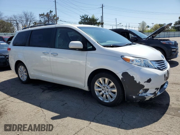 2012 Toyota Sienna XLE with VIN 5TDDK3DC6CS045186, listed as a Copart auction lot 51978615 with 192,105 mi miles and Clean Title. Bid and sale history available at carsss.com. Image 4.