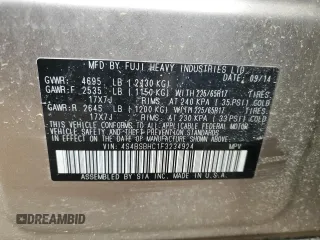2015 Subaru Outback Premium with VIN 4S4BSBHC1F3234924, listed as a Copart auction lot 50319685 with 168,305 mi miles and Clean title. Bid and sale history available at DreamBid. Image 15.