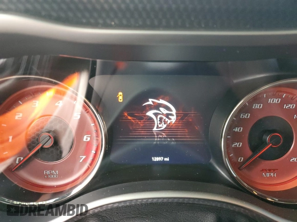 2023 Dodge Charger SRT Hellcat Widebody Jailbreak with VIN 2C3CDXL90PH553374, listed as a Copart auction lot 87508145 with 12,897 mi miles and Salvage Title. Bid and sale history available at carsss.com. Image 9.