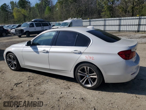 2017 BMW 3 Series 330i xDrive with VIN WBA8D9G59HNU60122, listed as a Copart auction lot 51227115 with 81,368 mi miles and Salvage Title. Bid and sale history available at carsss.com. Image 2.