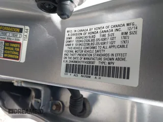 2015 Honda CR-V EX-L with VIN 2HKRM3H77FH508587, listed as a IAAI auction lot 41856580 with 62,854 mi miles. Bid and sale history available at carsss.com. Image 9.