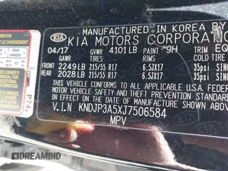 2018 Kia Soul + with VIN KNDJP3A5XJ7506584, listed as a IAAI auction lot 42048328 with 114,245 mi miles and . Bid and sale history available at DreamBid. Image 9.