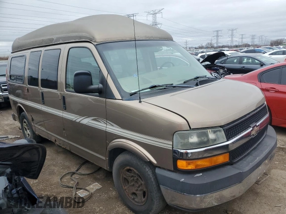 2003 Chevrolet Express Cargo YF7 Upfitter z VIN 1GBFG15T631192686, wystawiony jako Copart lot #51153725 z przebiegiem 124 227 mil mil oraz Czysty tytuł • Clean title. Historia ofert i sprzedaży dostępna na DreamBid. Obrazek 4.