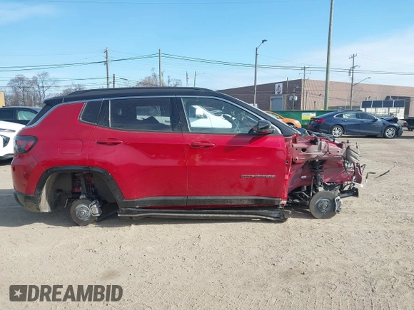 2025 Jeep Compass Limited with VIN 3C4NJDCN6ST560628, listed as a IAAI auction lot 41989364 with Not provided miles and . Bid and sale history available at DreamBid. Image 13.