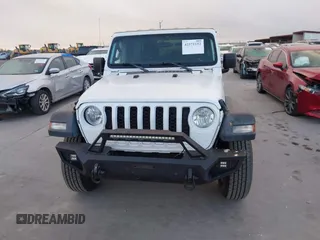 2019 Jeep Wrangler Unlimited Sport S with VIN 1C4HJXDG2KW500662, listed as a IAAI auction lot 42571152 with 45,067 mi miles and . Bid and sale history available at DreamBid. Image 12.